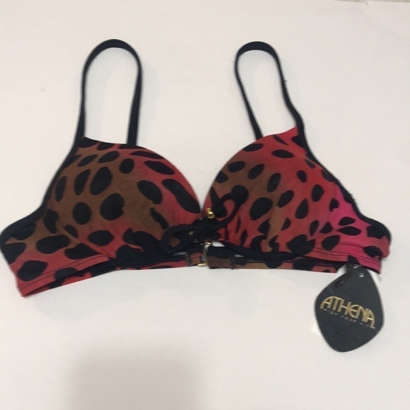ATHENA LEOPARD PRINT BIKINI TOP 6 - Picture 7 of 7